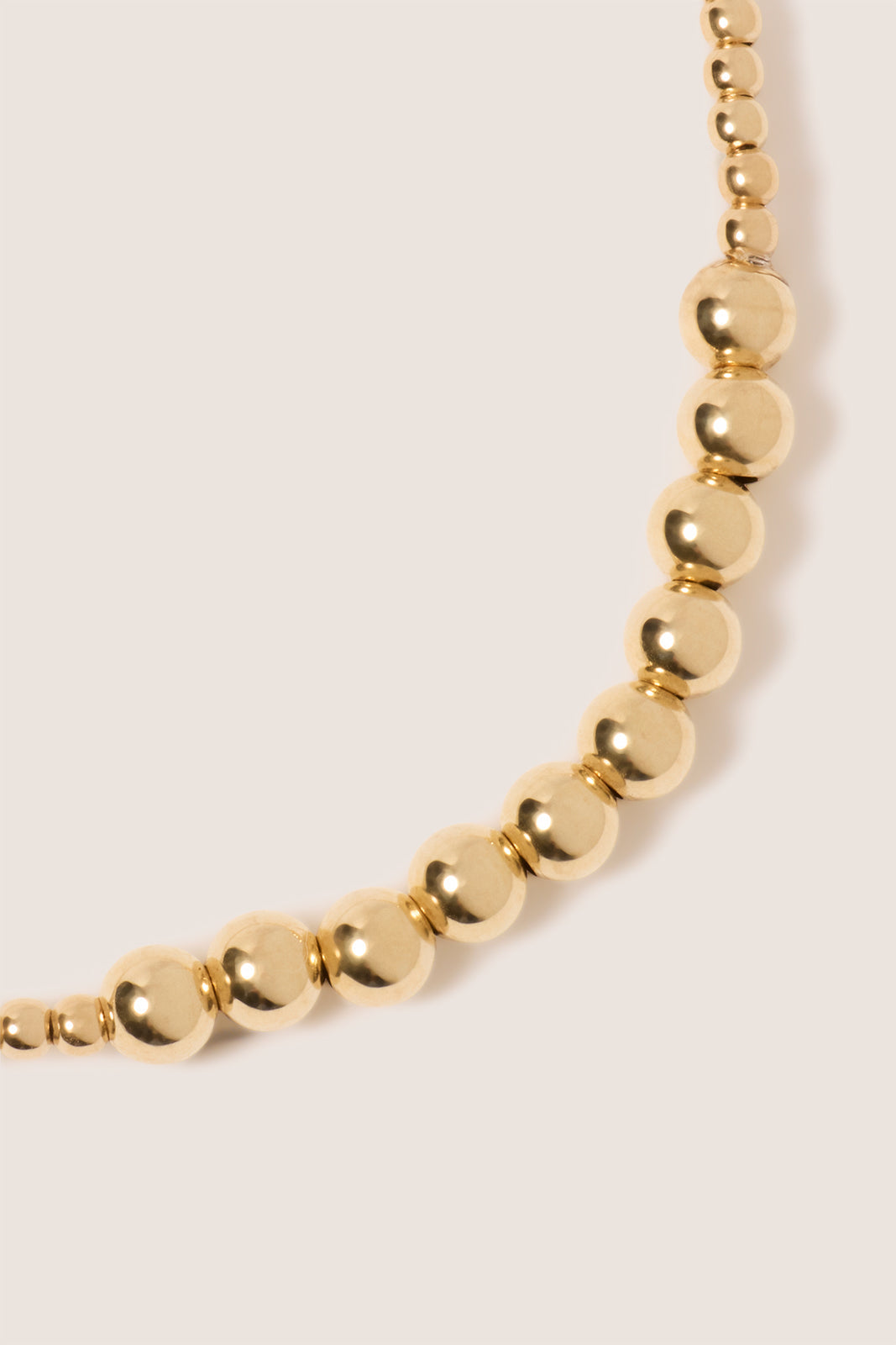 Classic Gold Beaded Bliss 2mm Bead Bracelet