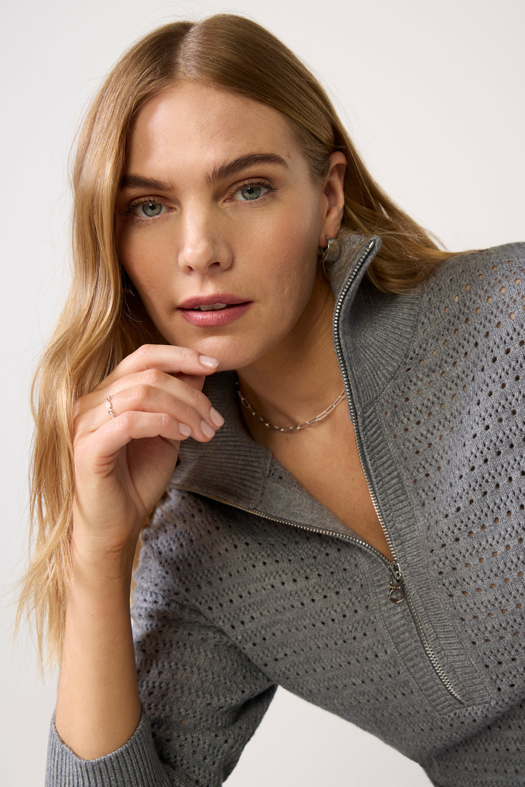 Darla Half Zip Knit