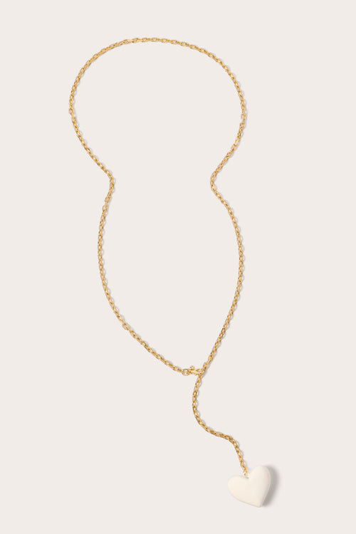 Carina Heart Drop Necklace