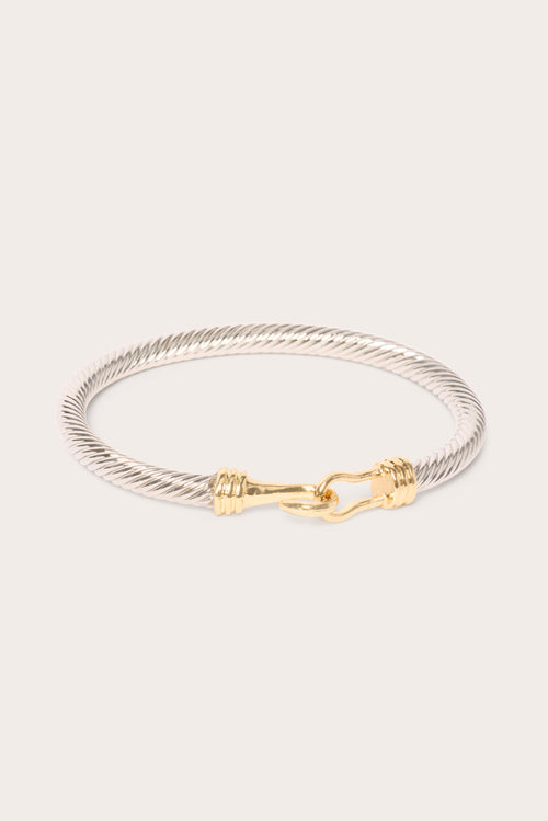 Brit TwoTone Cuff Bracelet