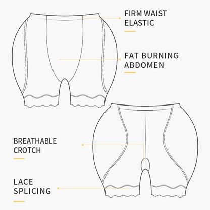 Butt lifter panty low waist hip enlargement