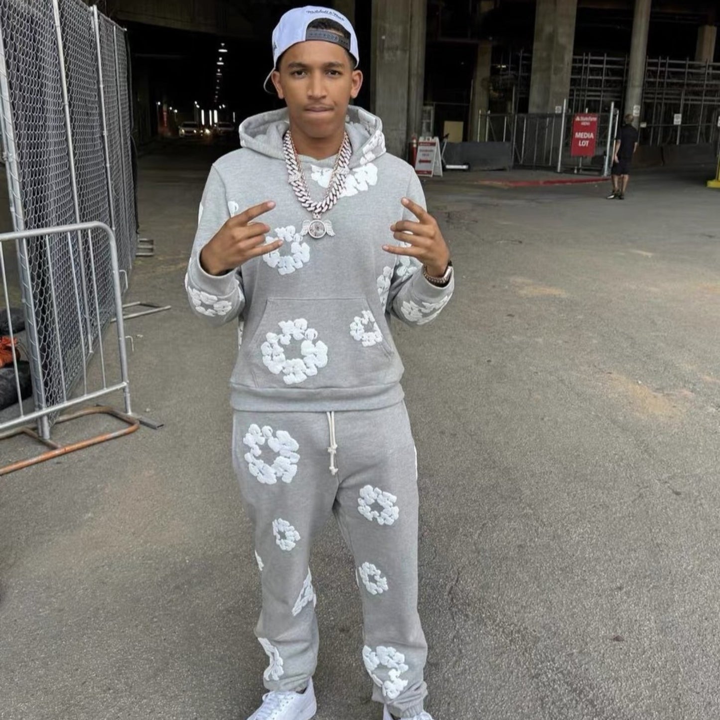 Denim Tears Men's Outfit: Hoodie/Pants (Separate Purchase Options)