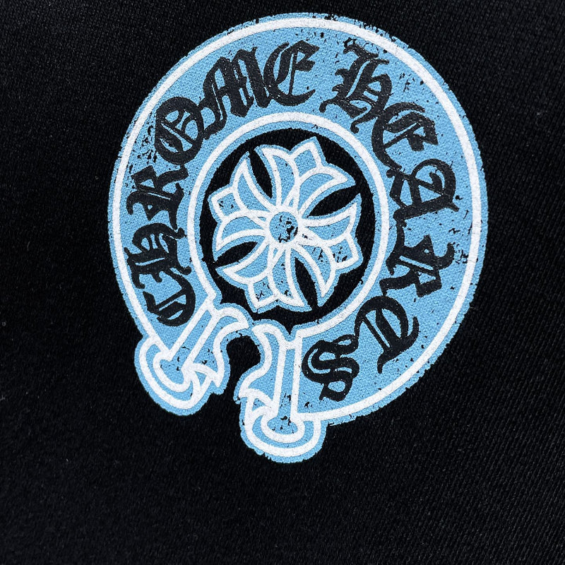 Chh Chrome Hearts Hoodie Color Leather Sanskrit Hand Painted Graffiti Hooded Sweater
