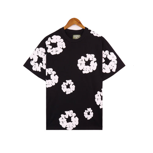 Denim Tears T Shirts Kapok Puff Print Short Sleeve T-shirt