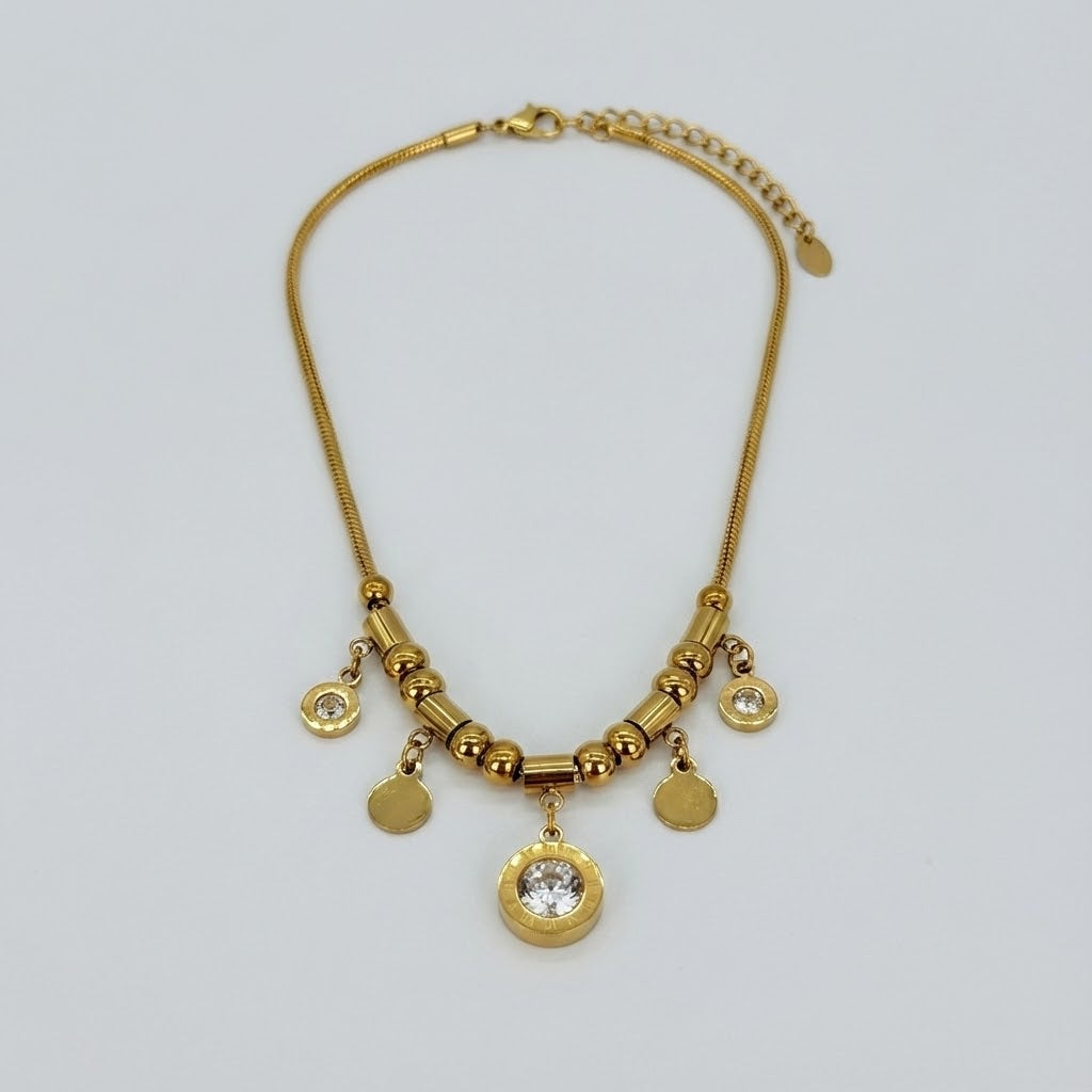 ALB Custom Gold Charmed Necklace