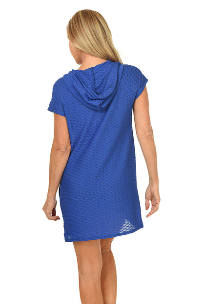 Waffle Full-Zip Cover-Up