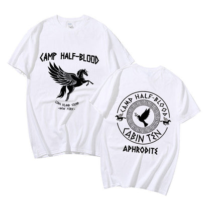 Camp Half Blood Graphic Print T-shirt Summer Men Women Fashion