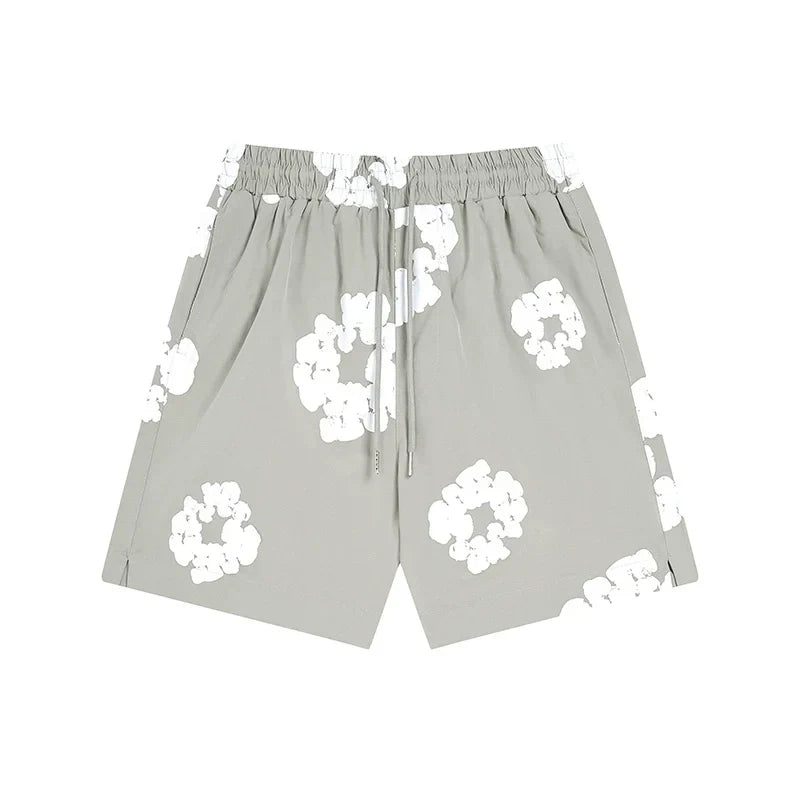 Denim Tears Outfit:T Shirt/Shorts (Separate Purchase Options) Shirt Loose Shorts Men and Women Casual Suit