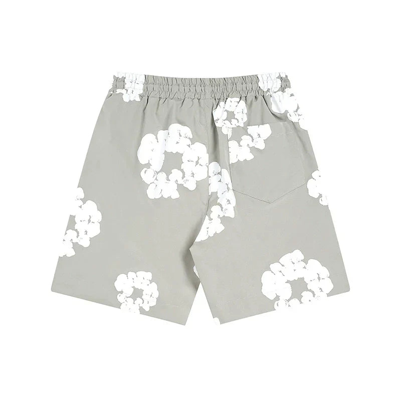 Denim Tears Outfit:T Shirt/Shorts (Separate Purchase Options) Shirt Loose Shorts Men and Women Casual Suit