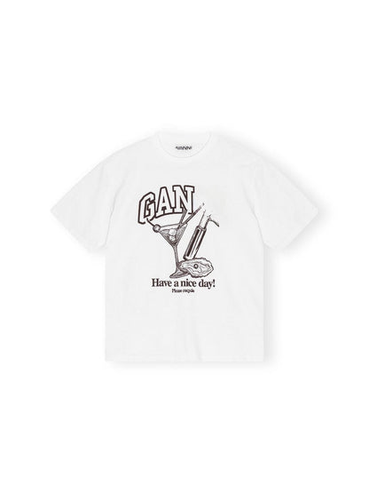Comfortable cotton T-shirt with round neck and short sleeves