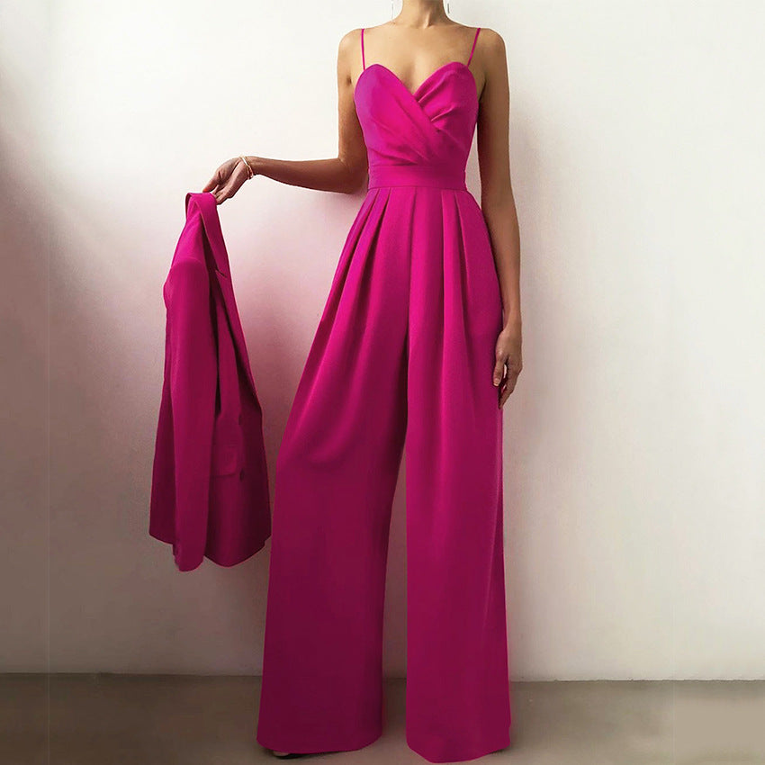 Corset Dress Summer Sling Jumpsuit Loose Sleeveless Jumpsuit
