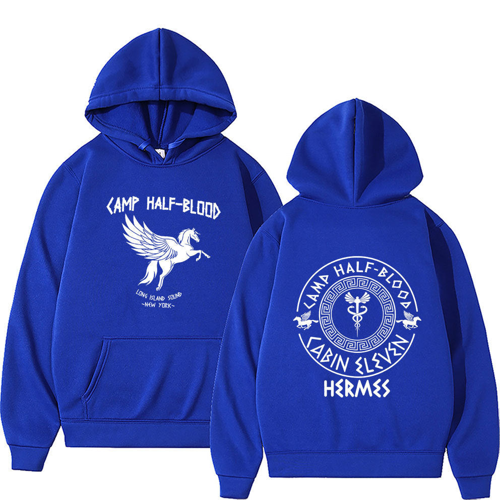 Camp Half Blood Graphic Hoodies Men Women Vintage Causal