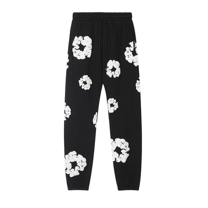Denim Tears Outfit:Hoodie/Sweatpants (Separate Purchase Options) Loose Hooded Sweatshirt Casual Sweatpants