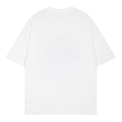 CHH Chrome Heart T Shirts Cross Color Printed Short Sleeve T-Shirt Couple