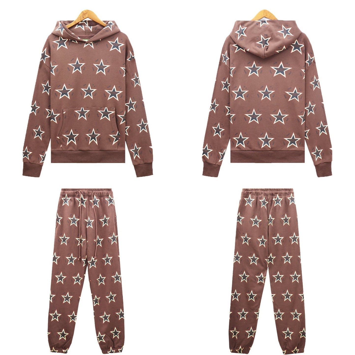 Denim Tears Outfit:Hoodie/Sweatpants (Separate Purchase Options) D.T Kapok Hooded Sweater Trousers Sports Suit
