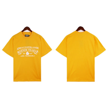 Denim Tears Outfit:T Shirt/Shorts (Separate Purchase Options) Short Sleeve T-shirt Men and Women Sports Shorts Suit