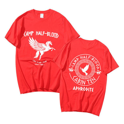 Camp Half Blood Graphic Print T-shirt Summer Men Women Fashion