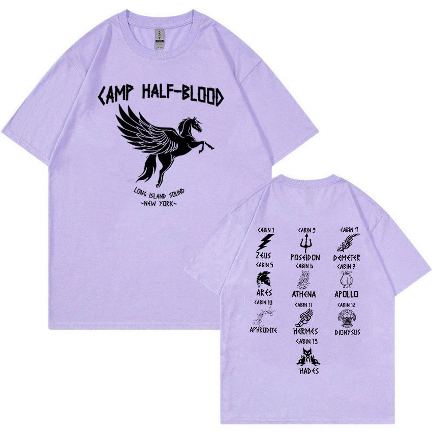 Camp Half Blood Long Island Sound Percy Jackson Print T-shirt