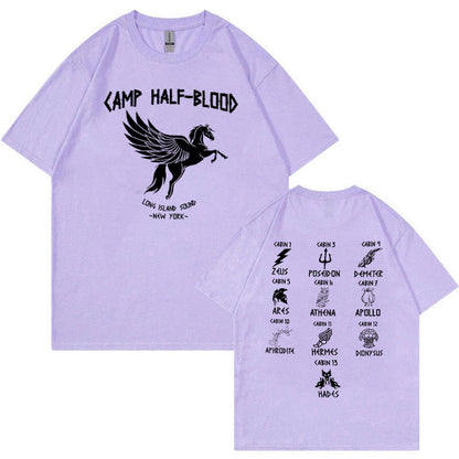 Camp Half Blood Long Island Sound Percy Jackson Print T-shirt