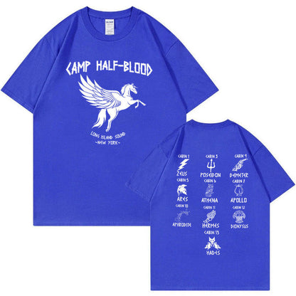 Camp Half Blood Long Island Sound Percy Jackson Print T-shirt