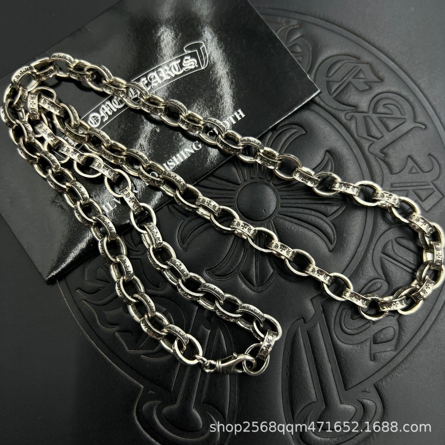Chrome Hearts Necklace Cross Letter Necklace Vintage Men's and Women's Same