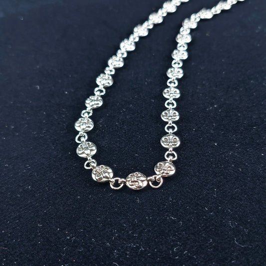 Chrome Hearts Necklace Cross Ball Men's and Women's Rough