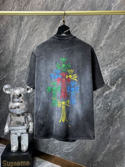 Chh Chrome Hearts T-Shirts Summer Short Sleeve T-Shirts