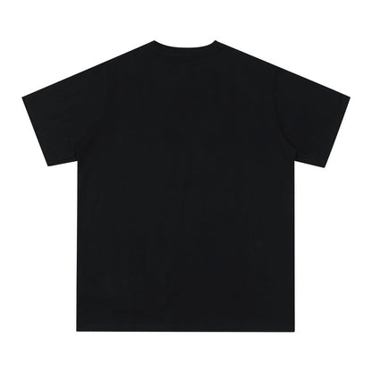 CHH Chrome Heart T Shirts Croix Cross Leather Printed Short Sleeve T-Shirt