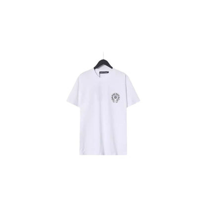 CHH Chrome Heart T Shirts Sanskrit Cross Print Loose Short Sleeve T-Shirt