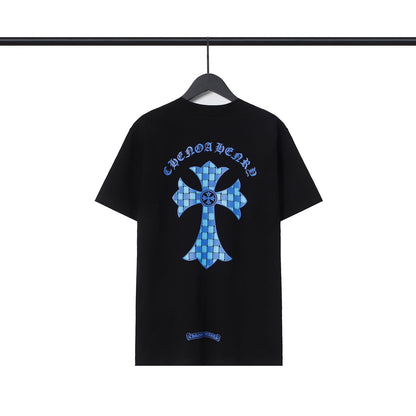 CHH Chrome Heart T Shirts Sanskrit Color Printing Loose Cotton Casual Crew Neck Short Sleeve T-Shirt