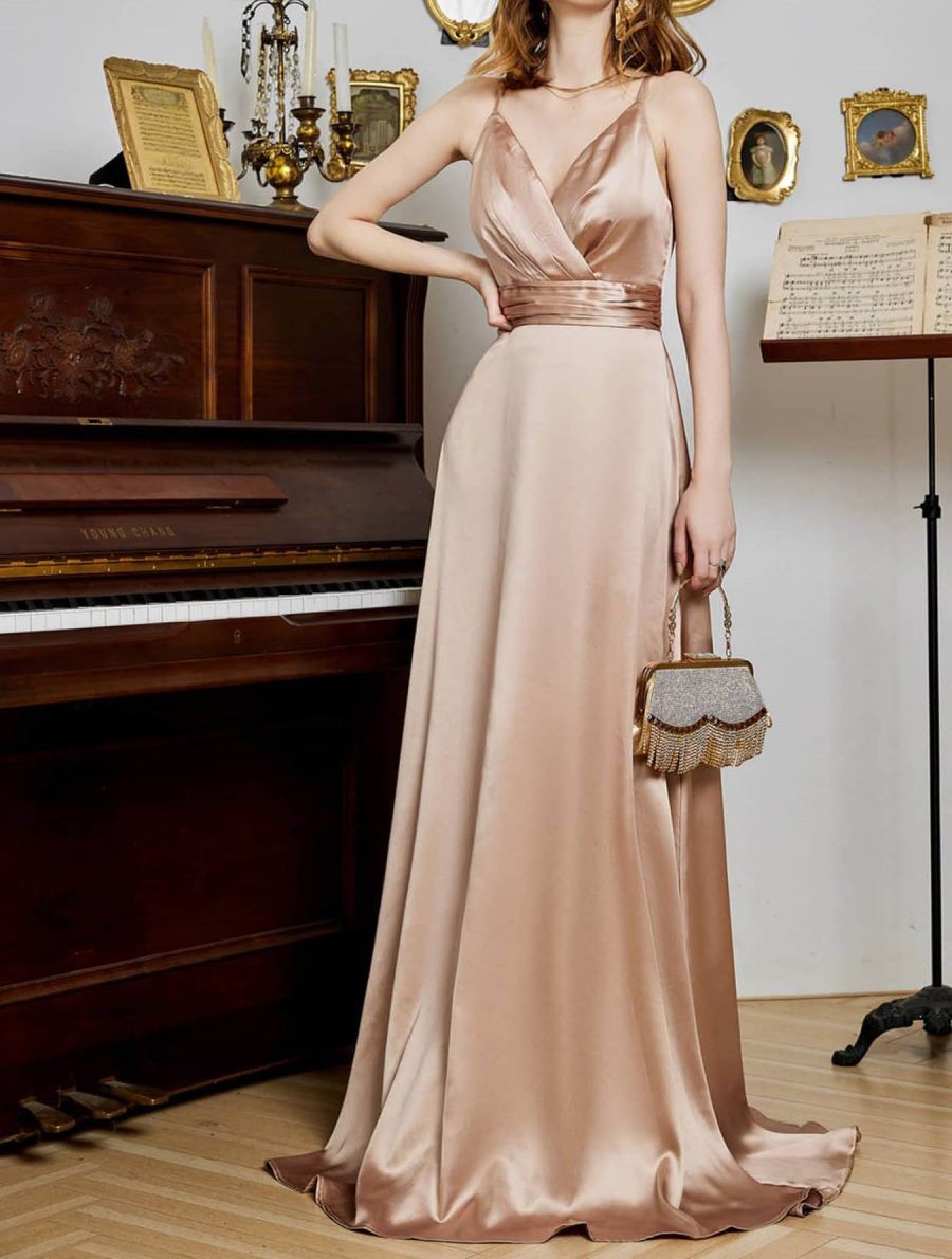 Corset Dress Summer Sexy Suspenders Long Long Dress Bridesmaid Evening Dress