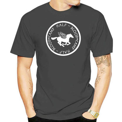 Camp Half Blood Logo ManT-Shirt T Shirts Short Sleeve Leisur