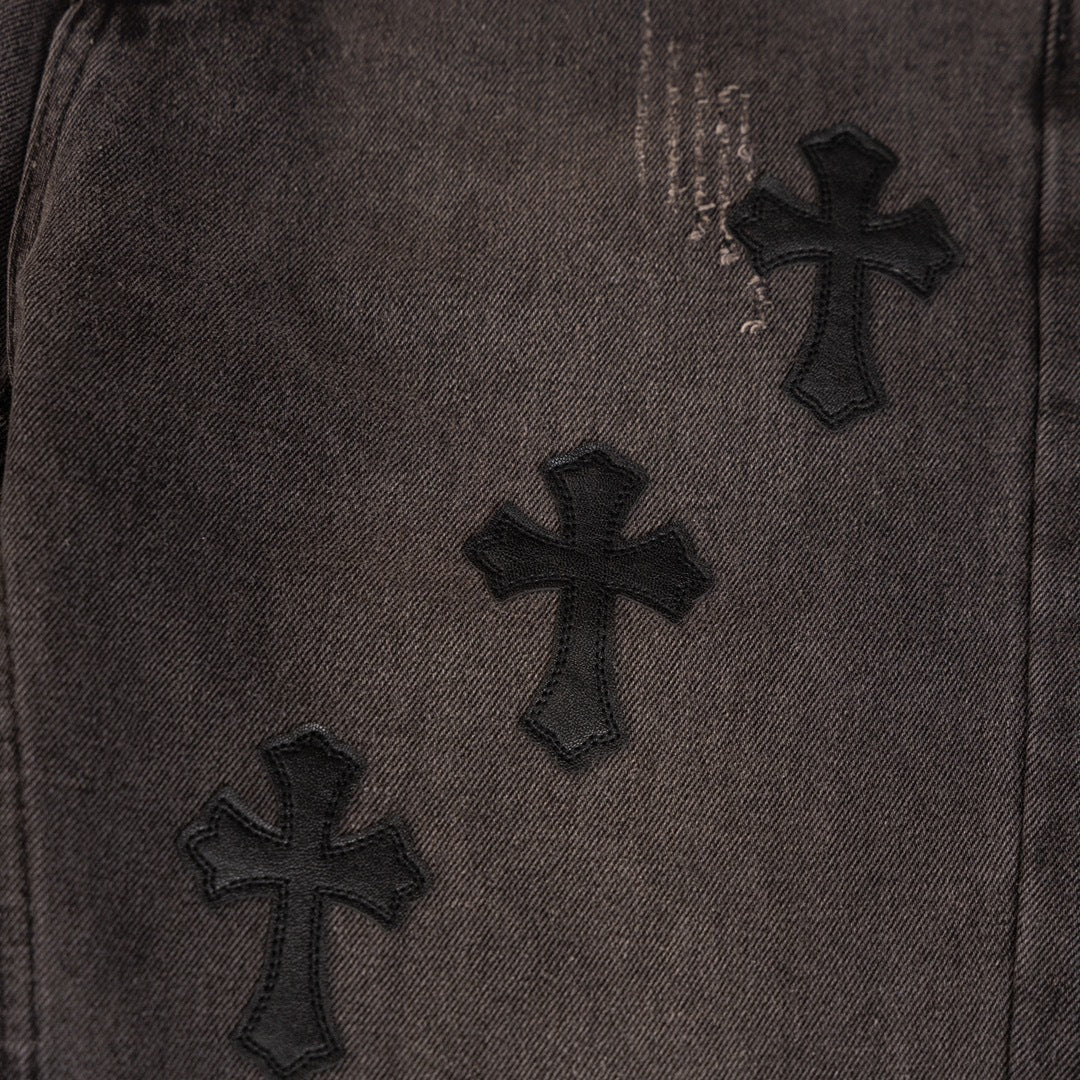 CHH Chrome Hearts Jeans Unisex Casual Loose Jeans