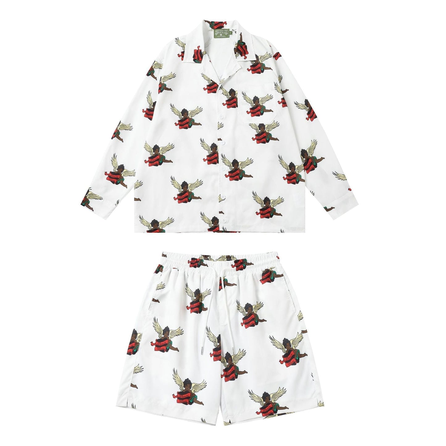 Denim Tears Shirt Short Sleeve Top, Long Sleeve Top, and Shorts (Sold Separately)
