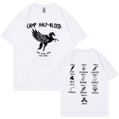 Camp Half Blood Long Island Sound Percy Jackson Print T-shirt