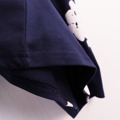 Denim Tears T Shirts Kapok Puff Print Short Sleeve T-shirt