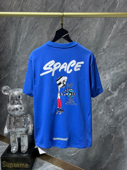 CHH Chrome Hearts T Shirts Graffiti Short Sleeve T-shirt Couple Men and Women