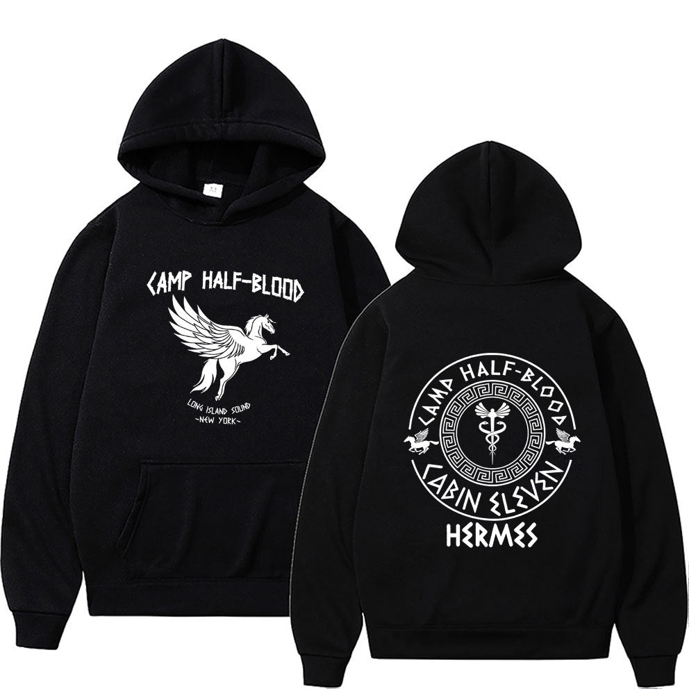 Camp Half Blood Graphic Hoodies Men Women Vintage Causal