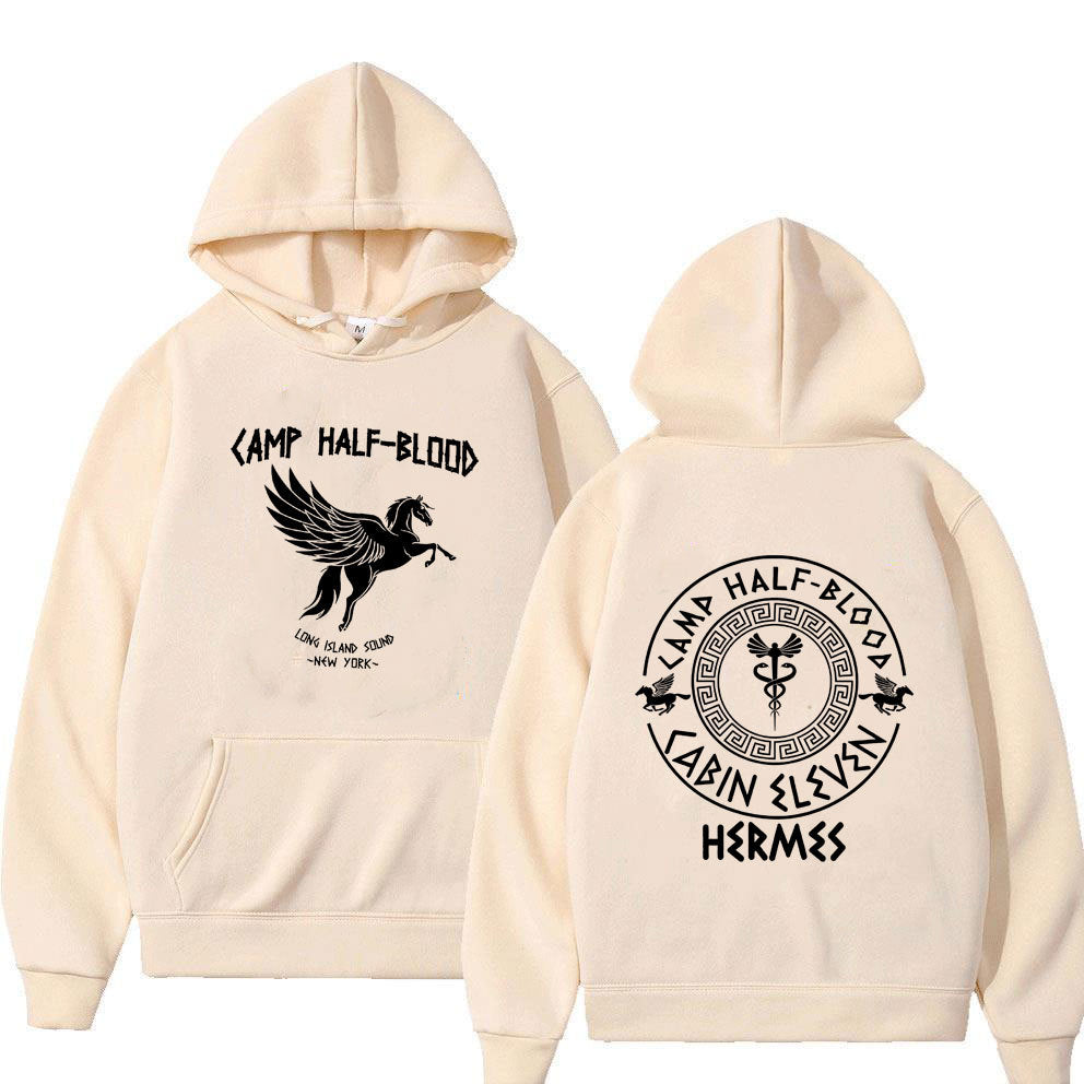 Camp Half Blood Graphic Hoodies Men Women Vintage Causal