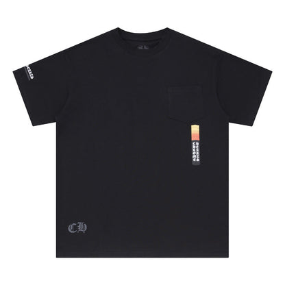 CHH Chrome Heart T Shirts Croix letter print Sanskrit loose casual short sleeves