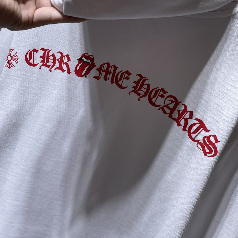 Chh Chrome Hearts Hoodie Autumn/Winter Letter Red Mouth Print Hooded Sweater