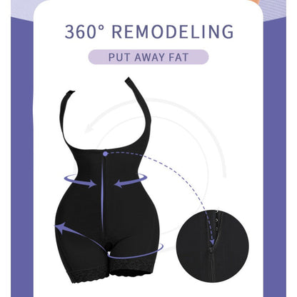 Butt lifter panty body shaping open crotch shapewear
