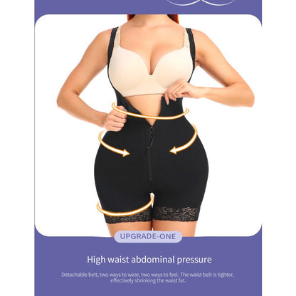 Butt lifter panty body shaping open crotch shapewear