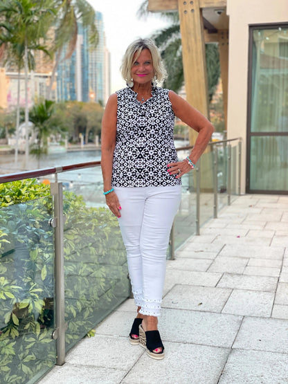 NAPLES DAY SLEEVELESS RUFFLE